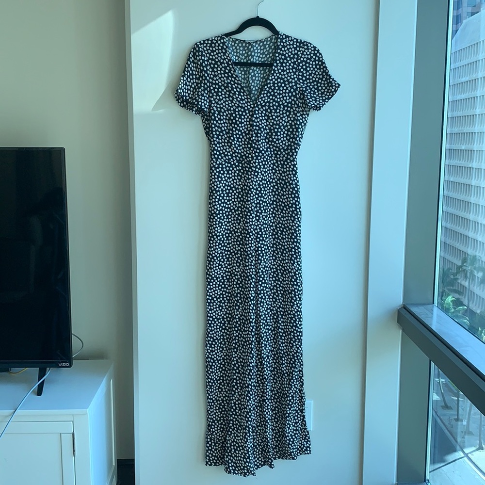 Zara Mini Daisies Wide Leg Jumper